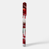 Op maat gemaakte Kerstfoto Festive Rood Wit Case-Mate iPhone Case (Achterkant / Rechts)