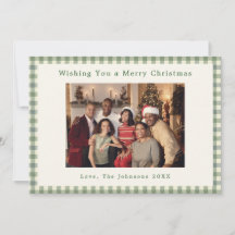Op maat gemaakte kerstfoto van het gezin
