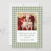 Op maat gemaakte kerstfoto van het gezin