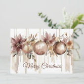 Op maat gemaakte kerstkaart (Staand voorkant)