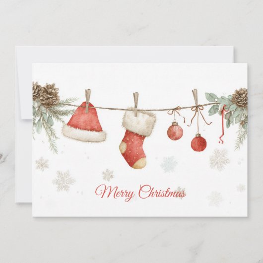 Op maat gemaakte kerstkaart (Voorkant)