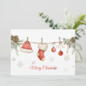 Op maat gemaakte kerstkaart (Staand voorkant)
