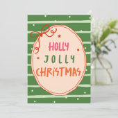 Op maat gemaakte kerstkaart met foto (Staand voorkant)
