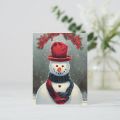 Op maat gemaakte kerstkaart met gezinsfoto en leuk feestdagenkaart (Staand voorkant)