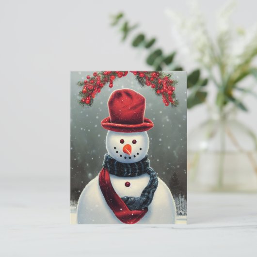 Op maat gemaakte kerstkaart met gezinsfoto en leuk feestdagenkaart (Staand voorkant)