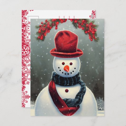 Op maat gemaakte kerstkaart met gezinsfoto en leuk feestdagenkaart (Voorkant / Achterkant)