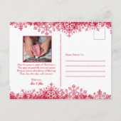 Op maat gemaakte kerstkaart met gezinsfoto en leuk feestdagenkaart (Achterkant)