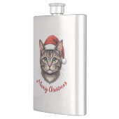 Op maat gemaakte kerstkat met kerstmuts flacon (Links)