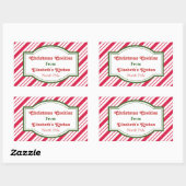 Op maat gemaakte kerstkeukenstickers rechthoekige sticker (Vel)