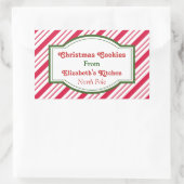 Op maat gemaakte kerstkeukenstickers rechthoekige sticker (Tas)