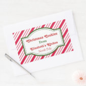 Op maat gemaakte kerstkeukenstickers rechthoekige sticker (Envelop)