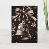 Op maat gemaakte kerstklok kerstkaart feestdagen kaart (Voorkant)