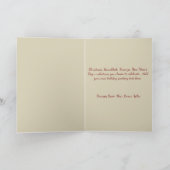 Op maat gemaakte kerstklok kerstkaart feestdagen kaart (Binnen)