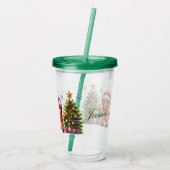 Op maat gemaakte kerstkoekjes  acryl drinkbeker (Achterkant)