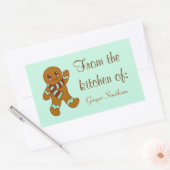 Op maat gemaakte kerstkoekjes keukencadeau sticker (Envelop)