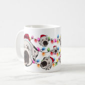 Op maat gemaakte Kerstman Great Dane kop Sinterkla (Voorkant links)