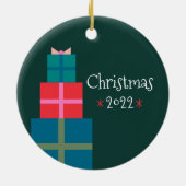 Op maat gemaakte Kerstmis Notenkraker Keramisch Ornament (Achterkant)