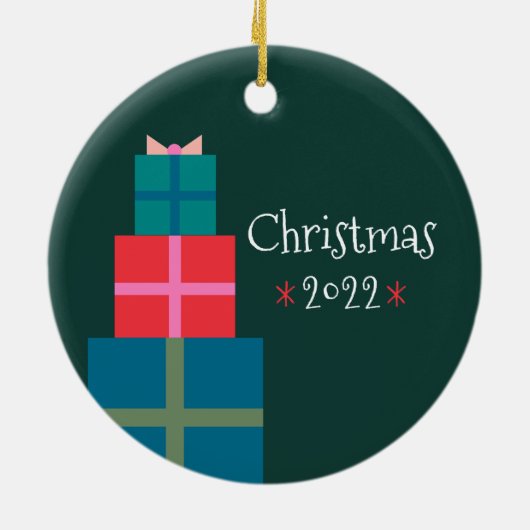 Op maat gemaakte Kerstmis Notenkraker Keramisch Ornament (Achterkant)