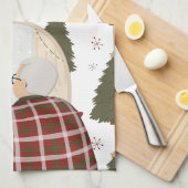 Op maat gemaakte Kerstmis voor de beste grootouder Theedoek (Quarter Fold)