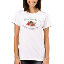 Op maat gemaakte Kerstmis-waterverf Poinsettia voo