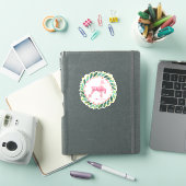Op maat gemaakte Kerstmuntroze Poodle Sticker (iPad Cover)