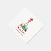 Op maat gemaakte Kerstvakantie Eiffeltoren Parijs Servet (Hoek)