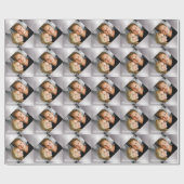 Op maat gemaakte kerstvakantie voor de fotofamilie cadeaupapier (Vlak)