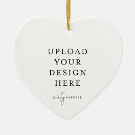Op maat gemaakte kerstversiering - Upload je foto Keramisch Ornament