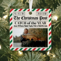 Op maat gemaakte kerstviscadeau, krantenvissers