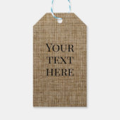 Op maat gemaakte kerstzakjes van jute – rustic cadeaulabel (Achterkant)