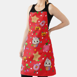 Op maat gemaakte keuken overall print schort