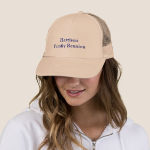 Op maat gemaakte Khaki familie hereniging klassiek Trucker Pet