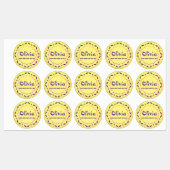 Op maat gemaakte kinder kinderachtige leuke ronde labels (Vel)