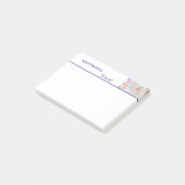 Op maat gemaakte kinderkunst, twee cute muis, bloe post-it® notes (Schuin)
