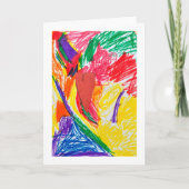 Op maat gemaakte kinderkunstprint kaart (Voorkant)