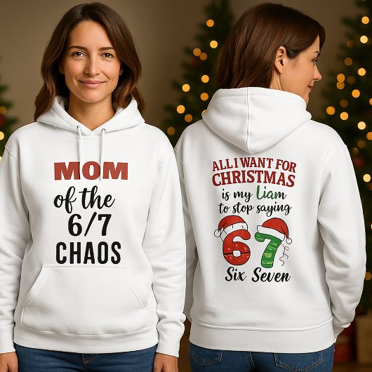 Op maat gemaakte kindernaam hoodie voor MOEDER -Si