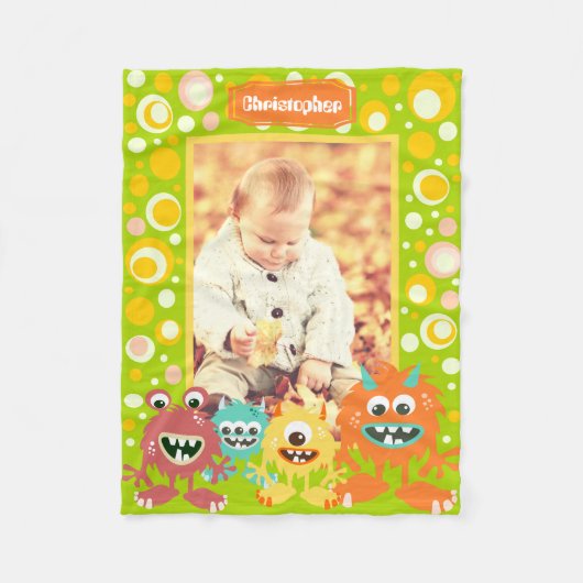 Op maat gemaakte kindfoto fleece deken (Voorkant)