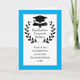 Op maat gemaakte, klassieke Congrats diploma-uitre Feestdagen Kaart