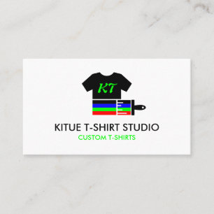 Op maat gemaakte kleding shirt warmteoverdracht vi visitekaartje