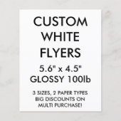 Op maat gemaakte kleine glanzende flyers van 5.6"x (Voorkant)