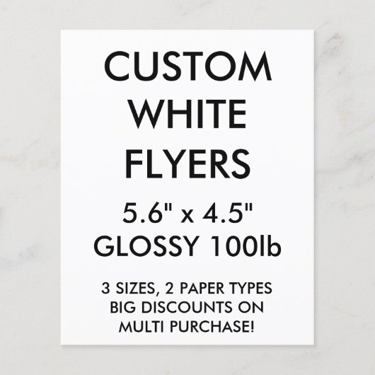 Op maat gemaakte kleine glanzende flyers van 5.6"x (Voorkant)