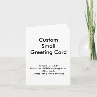 Op maat gemaakte kleine wenskaart - Portret 10 x 1 Kaart