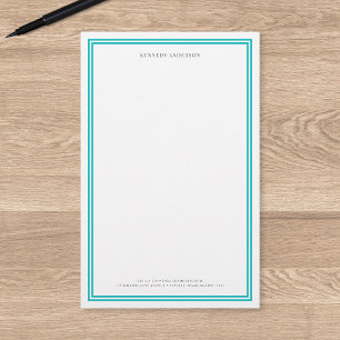 Op maat gemaakte kleur moderne klassieke randen ge briefpapier