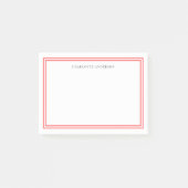 Op maat gemaakte kleur moderne klassieke randen ge post-it® notes (Voorkant)