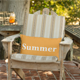 Op maat gemaakte kleurrijke levendige oranje zomer buitenkussen