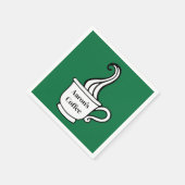 Op maat gemaakte koffie servetten (Hoek)