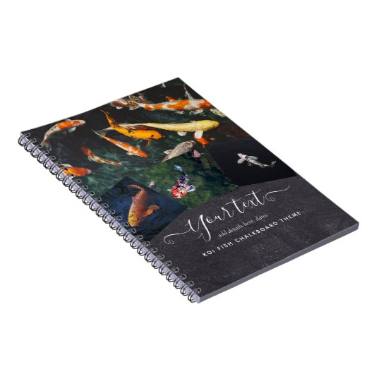 Op maat gemaakte KOI VIS foto collage cadeau voor  Notitieboek (Rechterzijde)
