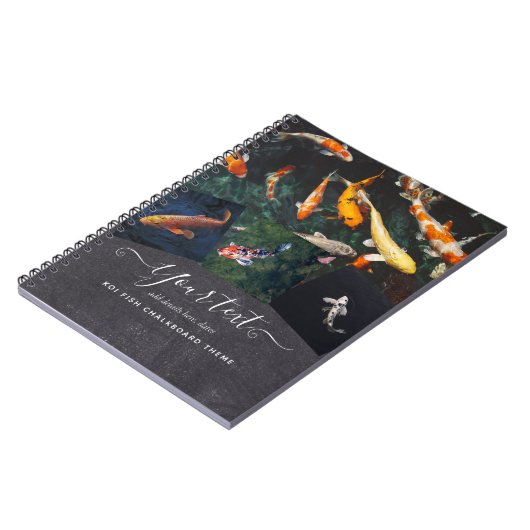 Op maat gemaakte KOI VIS foto collage cadeau voor  Notitieboek (Linkerzijde)