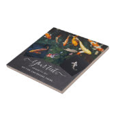 Op maat gemaakte KOI VIS Foto Collage Cadeau Voor Tegeltje (Zijkant)