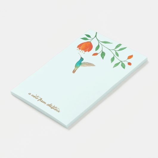 Op maat gemaakte kolibrie Post-It-notities Post-it® Notes (Schuin)